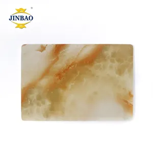 JINBAO foam board stone cladding uv plastic outdoor low price exterior art marble sheet decoration 3d wall panel pvc
