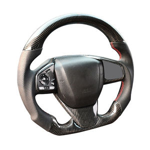 Venta caliente estilo deportivo negro genuino volante de fibra de carbono para HONDA <span class=keywords><strong>CIVIC</strong></span> 10th FC FK 2017 5th - Product Image 6