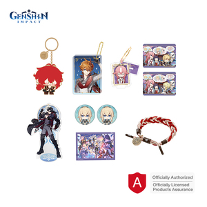 Prodotto più recente 2025 Genshin impatto prodotti con licenza genuina prodotti con supporto combinato casuale in acrilico portachiavi Jigsaw <span class=keywords><strong>Anime</strong></span> prodotti - Product Image 1