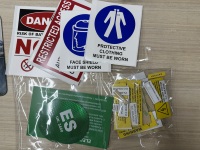 Kit Label PV Surya Siap Pakai, Sesuai Standar AS/NZS 5033:2021, Bersertifikasi SAA, Tahan UV, Tebal 1.5mm, Label Baterai, Tahan 7-10 Tahun