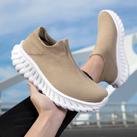 Chaussure de course décontractée et respirante pour homme, style marche, pour le sport et le quotidien, avec chaussette intégrée, personnalisable, disponible en ligne