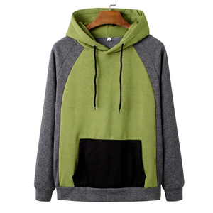 Sweat à capuche oversize pour homme, manches classiques, uni, en polaire, avec poche, logo personnalisé, respirant, séchage rapide, 100% coton - Product Image 1