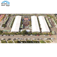 12x12m 12x15m grand équipement de location en aluminium étanche extérieur pour événements cérémonie bâches tente de luxe transparente