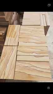 กระเบื้องหินทรายเนื้อไม้ปูพื้นกลางแจ้งหินธรรมชาติ - Product Image 3