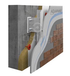 Système de revêtement de façade en panneau de placage en <span class=keywords><strong>bois</strong></span> Alliage d'aluminium Personnalisation de support en forme de L en forme de T - Product Image 3