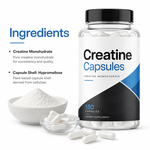 Customized Adult Sports Nutrition Protein Electrolyte 5000mg Pure Hcl Micronized <b>Monohydrate</b> <b>Creatine</b> Capsules Energy Support - Product Image 3