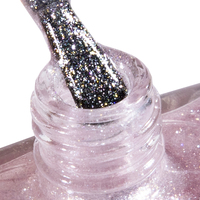 KODIES GEL Vernis à ongles rose scintillant à base de plantes et durcisseur - Traitement de réparation et de croissance des ongles extra fort pour manucure