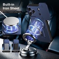 Étui de téléphone à chargement sans fil avec support pliable, coque de protection à fenêtre coulissante en PC pour iPhone 18 Pro Max 17 16 15 Pro