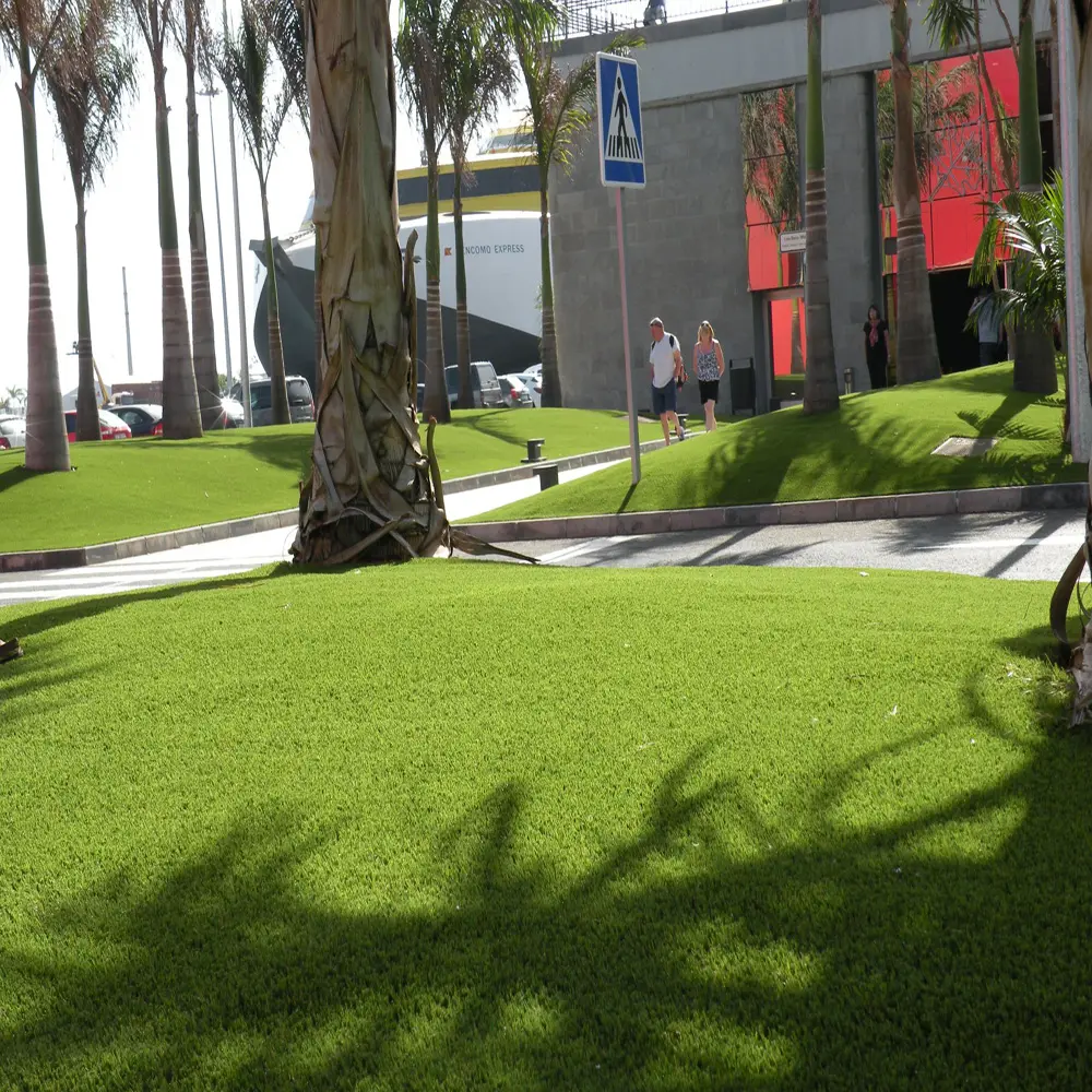 Tianlu karpet rumput buatan 25mm rumput buatan lanskap luar ruangan rumput sintetis untuk taman