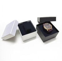 Boîte de présentation en carton avec emplacements doublés d'éponge pour montres, bracelets et chaînes – Emballage cadeau