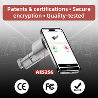 Cilindro de Perfil Europeo IP66 Resistente al Agua, NFC Pasivo, Desbloqueo con el Teléfono, Sin Necesidad de Batería, para Puertas Estándar