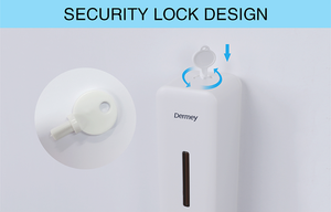 Dermey 2024 distributore manuale di sapone in plastica in ABS Gel doccia sapone per le mani a parete piatto detersivo per sapone liquido bagno - Product Image 6