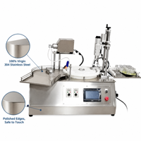 Machine de remplissage et de bouchage semi-automatique personnalisée pour flacons d'huiles essentielles, machine de remplissage de parfum liquide OEM ODM