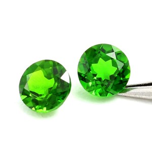 Bonne qualité à facettes semi-précieuses pierres précieuses vertes en vrac en gros fabrication de bijoux <span class=keywords><strong>diopside</strong></span> de <span class=keywords><strong>chrome</strong></span> naturel - Product Image 6
