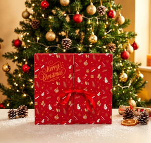 Custom Christmas Advent Calendar <b>Box</b> with <b>Red</b> Ribbon, 24 Days Countdown Gift <b>Box</b>, OEM/ODM Available - Product Image 5