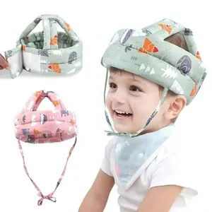 조정 가능한 아기 모자 보호 충돌 방지 안전 유아 아이 모자 소녀와 소년을위한 새로운 도매 아기 제품 2024