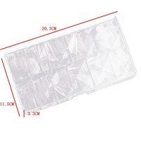Ongles en denim transparents semi-adhésifs de style français XXL, les plus vendus, avec logo préconçu et personnalisable