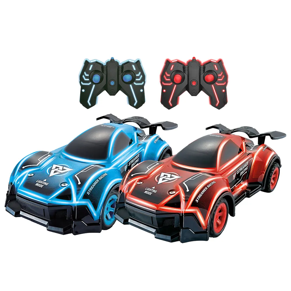 Hot Sale 2.4 G Four-Way Remote Control Car RC Car Toys Spray Racing Car Toys with LED Light