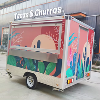 Remorque alimentaire carrée européenne neuve |   Camion de restauration rapide, boulangerie, barbecue et distributeur automatique, magasins et événements en plein air, remorque alimentaire mobile
