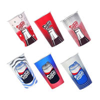 Gobelets jetables en aluminium personnalisés, gobelet isotherme 480 ml, tasse à bière réutilisable, gobelet en aluminium changeant de couleur pour les événements festifs
