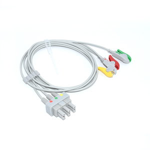Câble ECG à 3 fils Phillip, fils de connexion M1603A M1613A, matériau TPU, fils ECG - Product Image 2