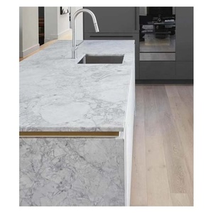 Meubles <span class=keywords><strong>de</strong></span> cuisine, <span class=keywords><strong>comptoir</strong></span> en pierre <span class=keywords><strong>de</strong></span> marbre, <span class=keywords><strong>blanc</strong></span>, 1 pièce - Product Image 1