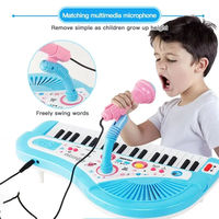 37 Keys Multifunctional Electronic Keyboard Piano with Flexible Microphone Educational Musical Toy Boost Musical Talent for Kids