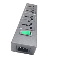 Enchufe Universal con Interruptor para Laboratorio, Protector de Sobrecarga, Enchufe de Extensión Universal con Salida IEC320 C13