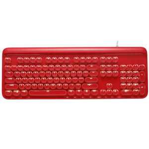 Custom Colorful Full-Size 104 Keys Keycaps Metal Projection <b>Keyboard</b> 3-Key Anti-Ghosting New USB Wired for Laptop PC Gaming - Product Image 4