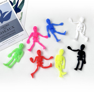Skeleton Man TPR Soft <b>Stretch</b> <b>Toy</b> For Children Halloween Decoration 3-6 Years Old Animated Shape Stress Relief Plaything - Product Image 2
