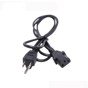 6ft USA Standard AC Power Cord Cable Desktop Monitor Computer PC 1.8M IEC320 0.75mm for wholesales y splitter power cord