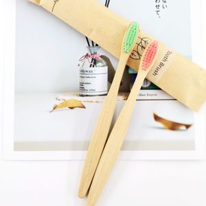Brosse à dents en bambou biodégradable, écologique, en poils naturels, avec logo personnalisé, certifiée ISO9001 - Product Image 5