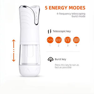 伸縮式男性用オナホール カップ シリコン製 ソフトリアルプッシー セックストイ 振動 フェラチオ セックスマシン 膣 大人のおもちゃ 男性向け - Product Image 5