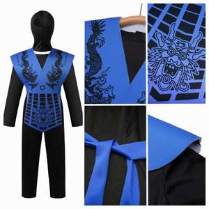 Disfraz de Mascota de tortugas <span class=keywords><strong>Ninja</strong></span> para niños personalizado de alta calidad, disfraz de fiesta azul y negro para niños, disfraz de <span class=keywords><strong>Ninja</strong></span> - Product Image 5