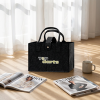 Sac fourre-tout en feutre imprimé 30cm L 20cm H avec logo personnalisé pour équipe de fléchettes, cadeau promotionnel d'entreprise