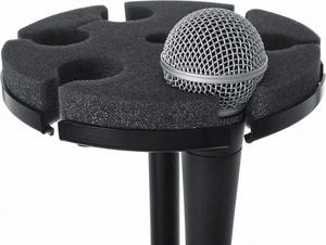 Support de microphone professionnel portable en métal, support pour 6 micros, 6 canaux, bonnette anti-vent en mousse circulaire - Product Image 2
