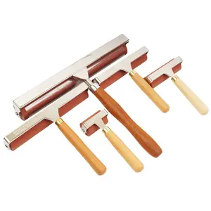 4inch soft rubber brayer with heavy duty steel frame for printing