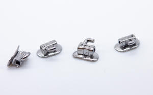 थोक दंत उत्पादों ऑर्थोडॉन्टिक वेल्डेबल बकल ट्यूब, धातु जाल आधार के साथ प्रथम/द्वितीय मोलर दंत ब्रेसिज़ - Product Image 5