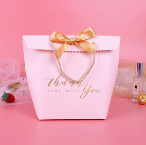 Còn Hàng Quà Tặng Đám Cưới Trang Trí Thanh Lịch Thiết Kế Thời Trang Cá Tính Chất Lượng Cao Túi Đựng Giấy Cảm Ơn Có Nơ - Product Image 6