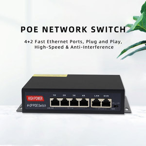 Gigabit Managed PoE Switch 4 Port 8 Port Lightning Protection Home Network High Speed <b>Ethernet</b> OEM Supported - Product Image 5