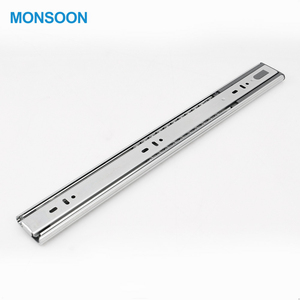 Light Duty Đồ Nội Thất Yên Tĩnh Đường Ray Kênh Mềm Đóng Mở Rộng Đầy Đủ Bóng Mang Trượt 3 Lần Tủ Của Ngăn Kéo Ngăn Kéo <span class=keywords><strong>Slide</strong></span> - Product Image 1