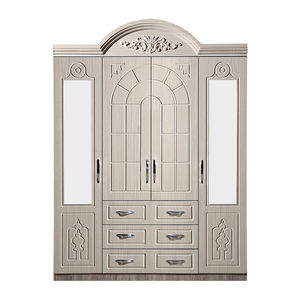 Armadio in <span class=keywords><strong>PVC</strong></span> di Foshan con 3 Ante in Truciolato, Design con 3 Porte e Cassetti, Colori Personalizzabili, Mobile Contenitore - Product Image 3