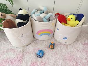 Piccoli cestini in cotone con tema Safari Design Organizer per <span class=keywords><strong>camera</strong></span> dei bambini, portaoggetti per cani gatto (<span class=keywords><strong>piccolo</strong></span> elefante) - Product Image 2