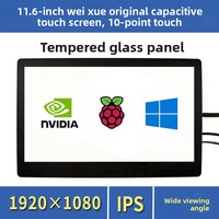 Écran tactile IPS Waveshare 10,1/11,6 pouces, écran tactile capacitif 10 points, affichage numérique pour Raspberry Pi 5/4 Zero Win10/11
