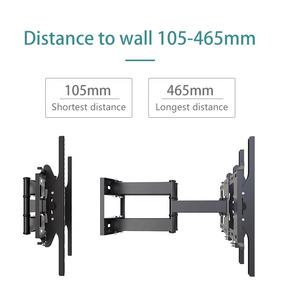 芝诺LP72 /1041B 40-80英寸电视支架旋转钢全运动旋转电视支架壁挂支架，适用于大型电视壁挂支架 - Product Image 3