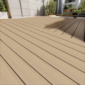 Plancher en WPC de style chinois, revêtement en composite bois-plastique, imperméable, antidérapant, aspect élégant, ressemble à du bois - Product Image 6