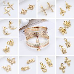 Gioielli cattolici tricolore 7 giorni 14k 18k oro riempito braccialetti religiosi in oro con ciondoli bracciali Semanario messicani - Product Image 3