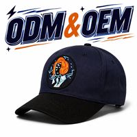 Casquette de baseball vintage bicolore en gros, ODM OEM, avec patch brodé rond personnalisé, réglable, unisexe, pour le voyage et le style urbain