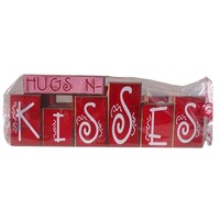 Valentijnsdag Houten Hart Blok Trio Teken Valentijn Cadeau Valentijn Home Decoratie