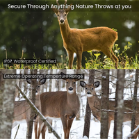 Nouvelle Caméra de Chasse Extérieure Intégrée à l'Énergie Solaire 4K 60MP avec Connexion Point & Contrôle via Application WiFi, Détecteur de Mouvement Vidéo pour Faune Sauvage